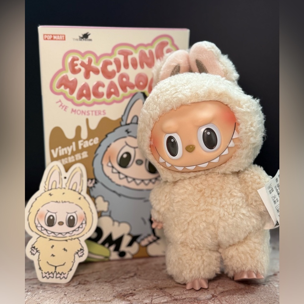 NEW Popmart 100% AUTHENTIC Excited Macaron Labubu SOYMILK